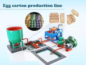 Egg carton production line