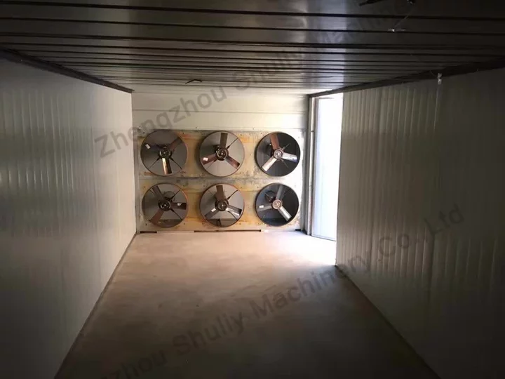 Egg Tray Drying Box 10 Drying box internal fan
