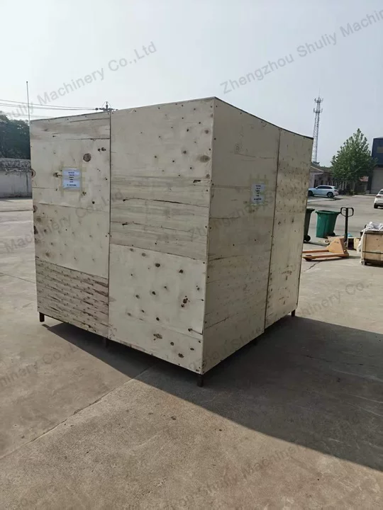 Zambia Customer Successfully Introduced Egg Tray Machine 7 Egg tray machine with crates loaded