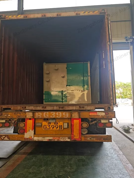 Zambia Customer Successfully Introduced Egg Tray Machine 8 Egg tray machine loading