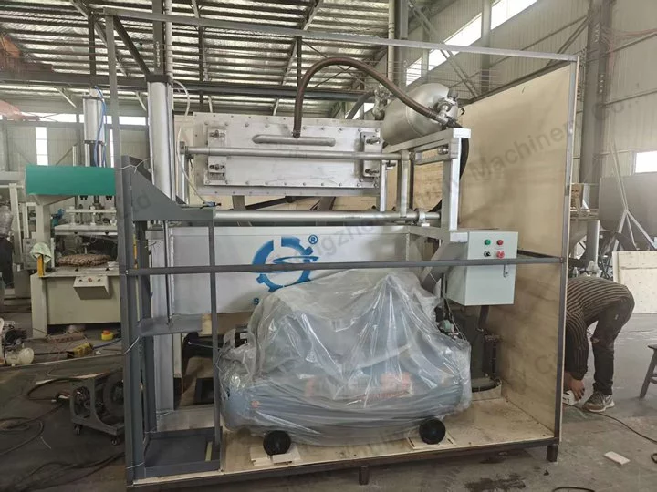 Zambia Customer Successfully Introduced Egg Tray Machine 5 Egg trays being boxed