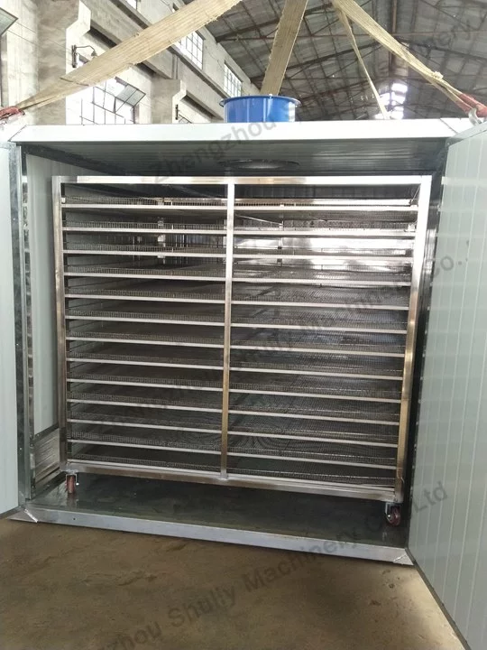 Egg Tray Drying Box 4 Trolley in the drying room