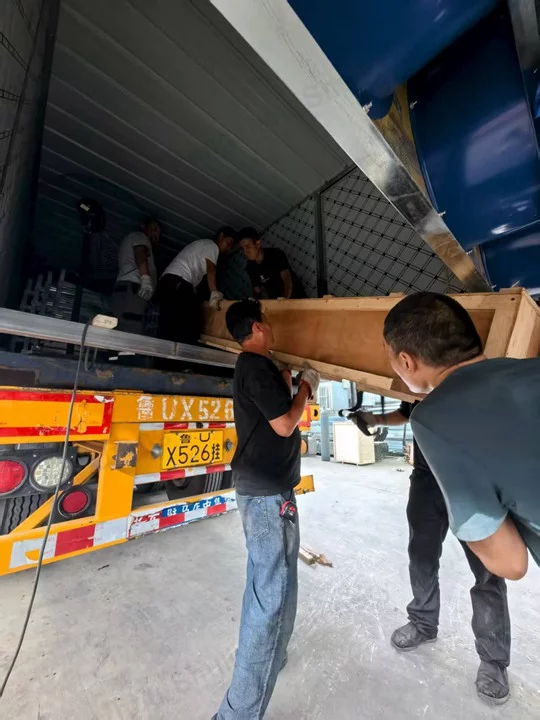 Drying room loading in progress