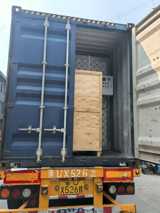 Transportation of drying room before shipment