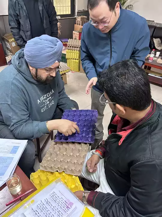 Indian customers visit the factory