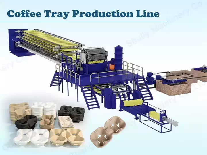 Coffee tray production line