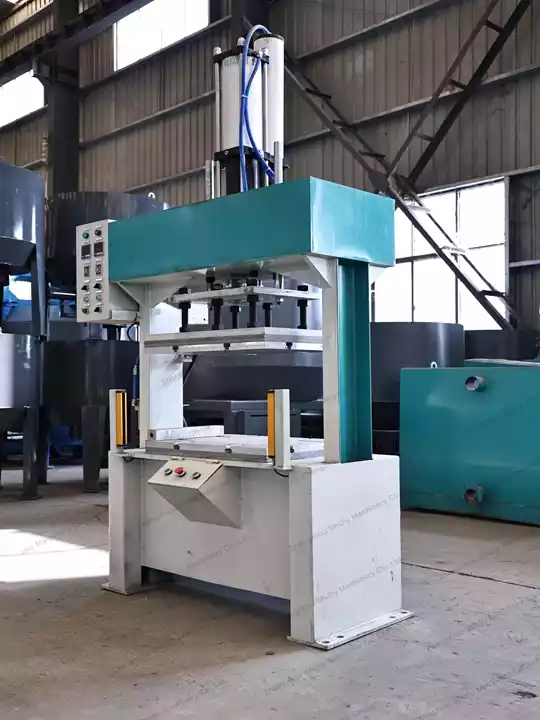 Shoe Tray Production Line | Automatic Pulp Molded Shoe Tray Making Machine 15 Eva insole thermoforming press