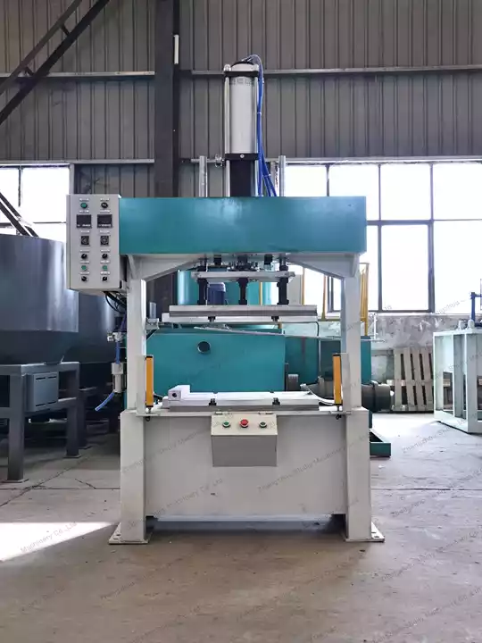 Shoe Tray Production Line | Automatic Pulp Molded Shoe Tray Making Machine 16 Foam shoe pad heat pressing machine
