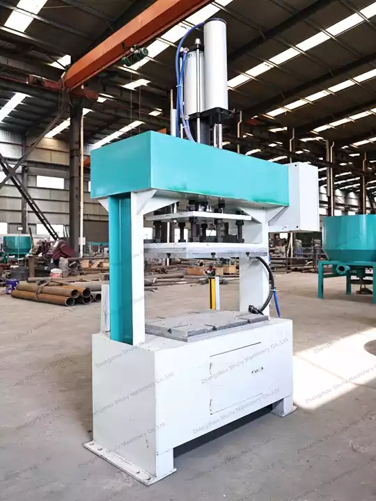 Hydraulic coffee tray hot pressing machine