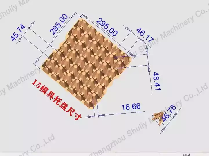 Egg tray mould for egg carton production