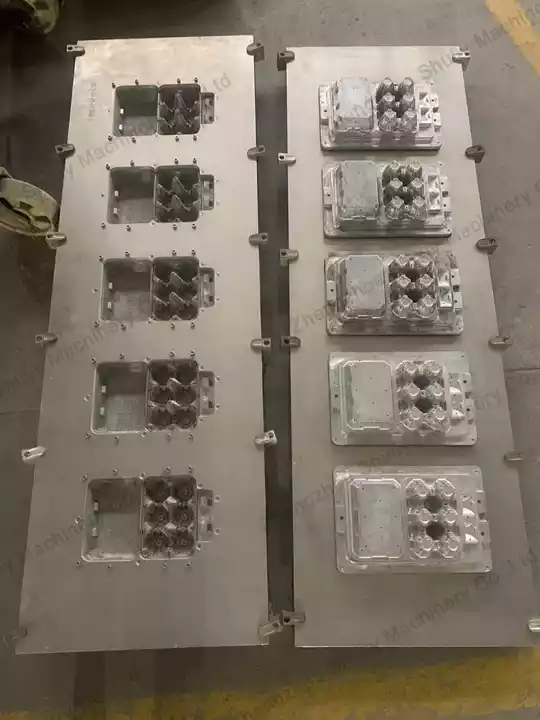 Long service life egg tray die for continuous production
