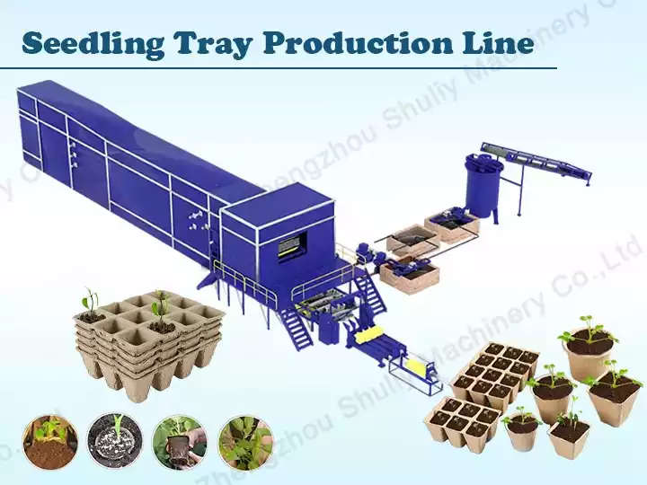 Seedling tray production line
